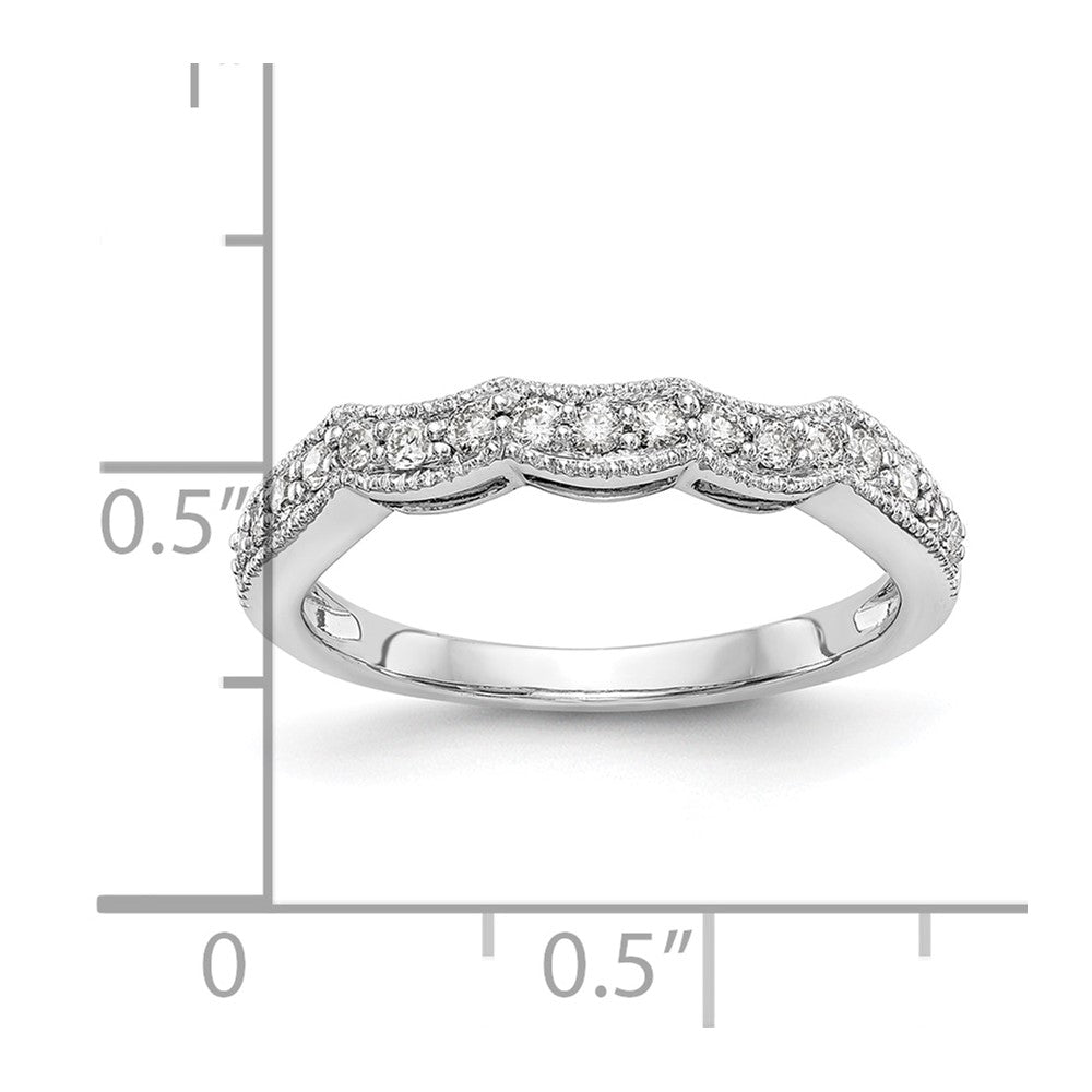 14K Weißgold Ehering mit im Labor gezüchteten Diamanten VS/SI+ G+