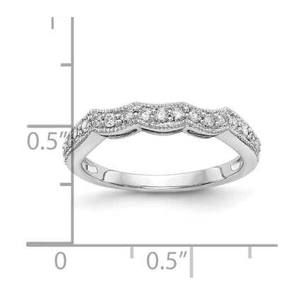 14K Weißgold Ehering mit im Labor gezüchteten Diamanten VS/SI+ G+