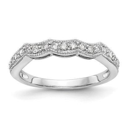14K Weißgold Ehering mit im Labor gezüchteten Diamanten VS/SI+ G+