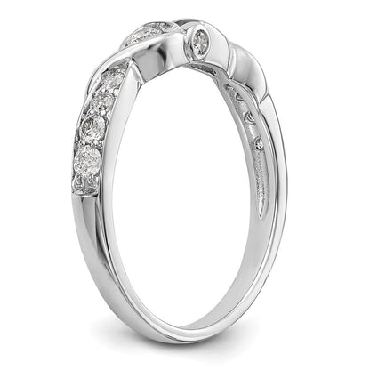14K Weißgold Verlobungsring mit im Labor gezüchteten Diamanten VS/SI FGH, Krappenfassung, Semi-Mount