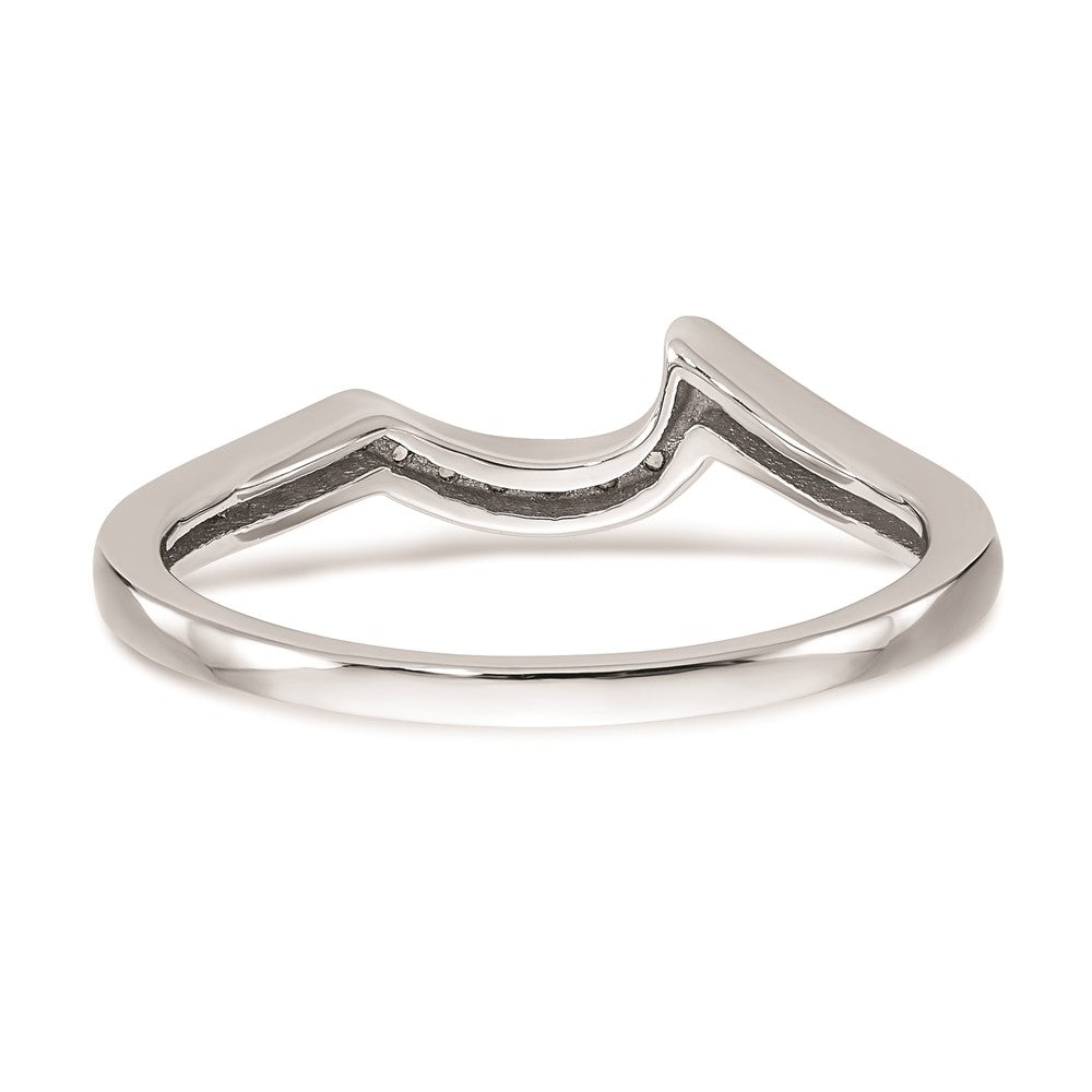 14K Weißgold Ehering mit natürlichen Diamanten