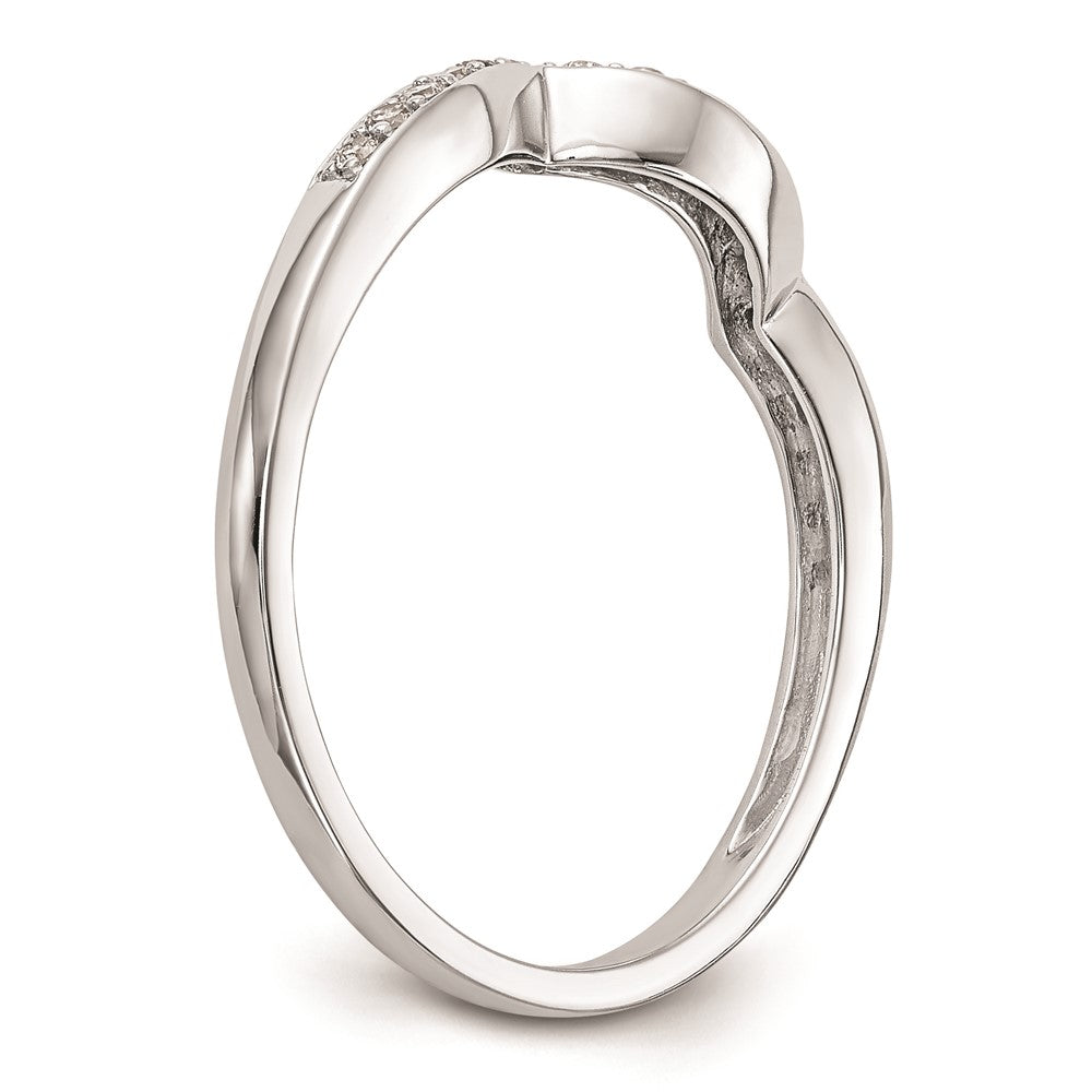 14K Weißgold Ehering mit natürlichen Diamanten