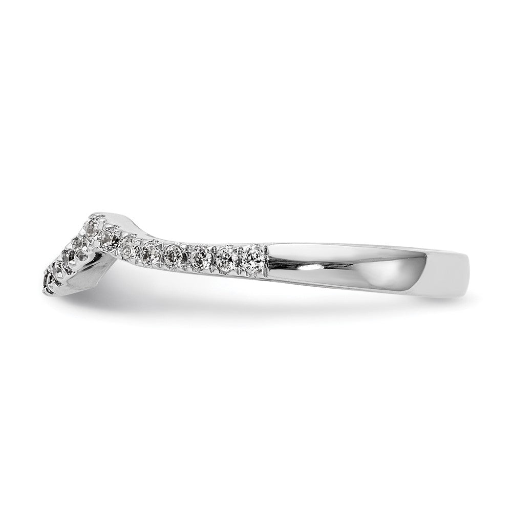 14K Weißgold Ehering mit natürlichen Diamanten