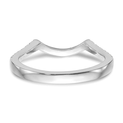 14K Weißgold Ehering mit natürlichen Diamanten