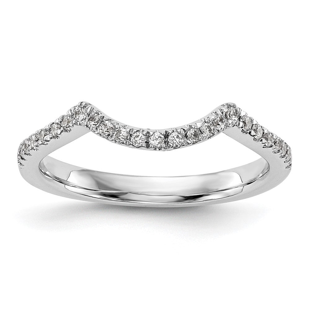 14K Weißgold Verlobungsring mit natürlichen Diamanten