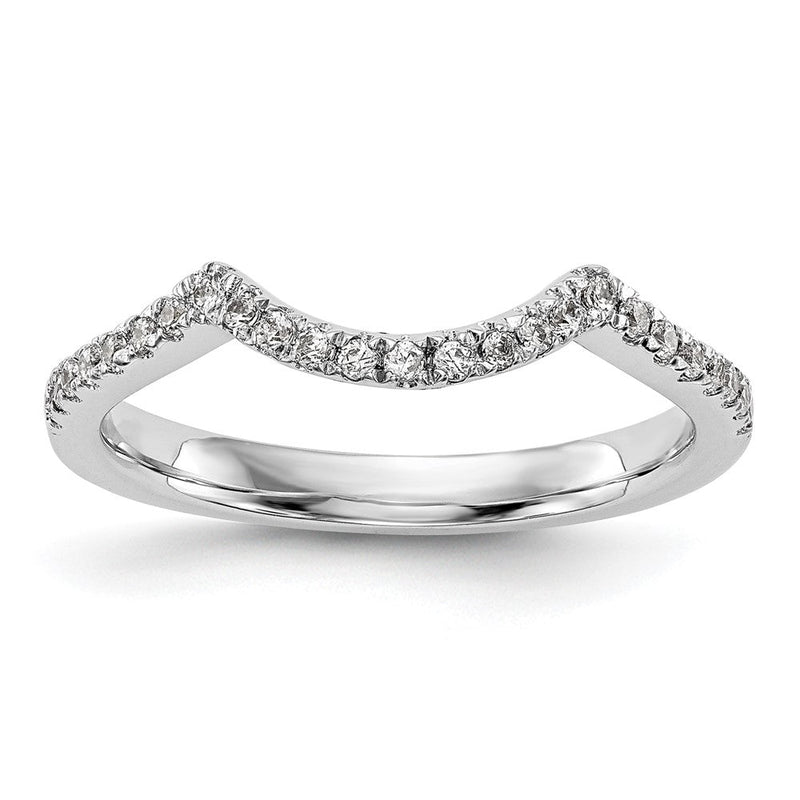 14K Weißgold Verlobungsring mit natürlichen Diamanten