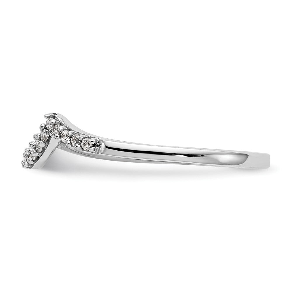 14K Weißgold Ehering für Damen mit natürlichen Diamanten
