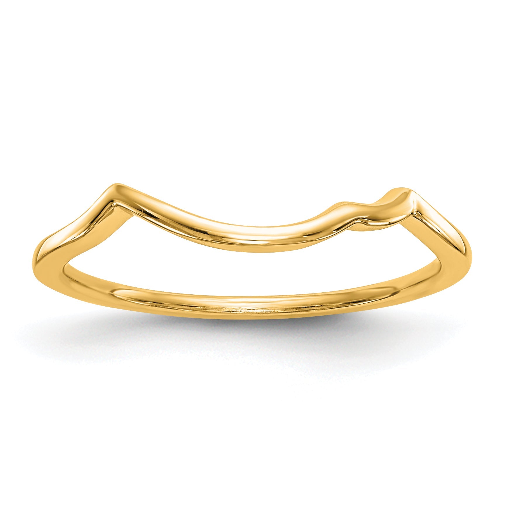10K Gelbgold 10kt Countour Ehering