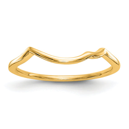 10K Gelbgold 10kt Countour Ehering