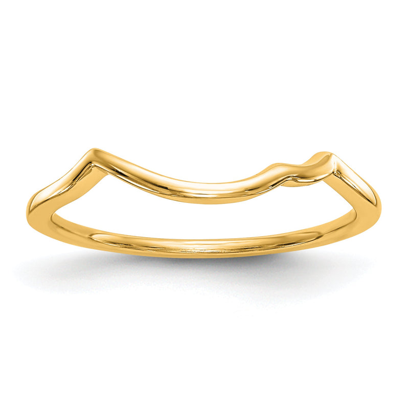 10K Gelbgold 10kt Countour Ehering