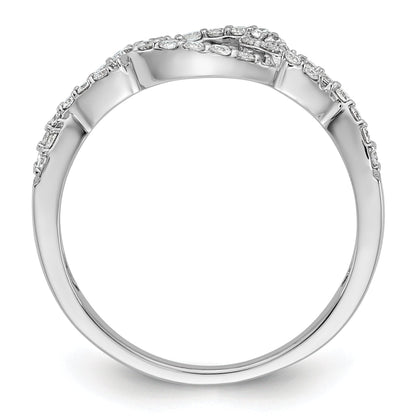 14K Weißgold Verlobungsring mit Krappenfassung und simulierten Diamanten