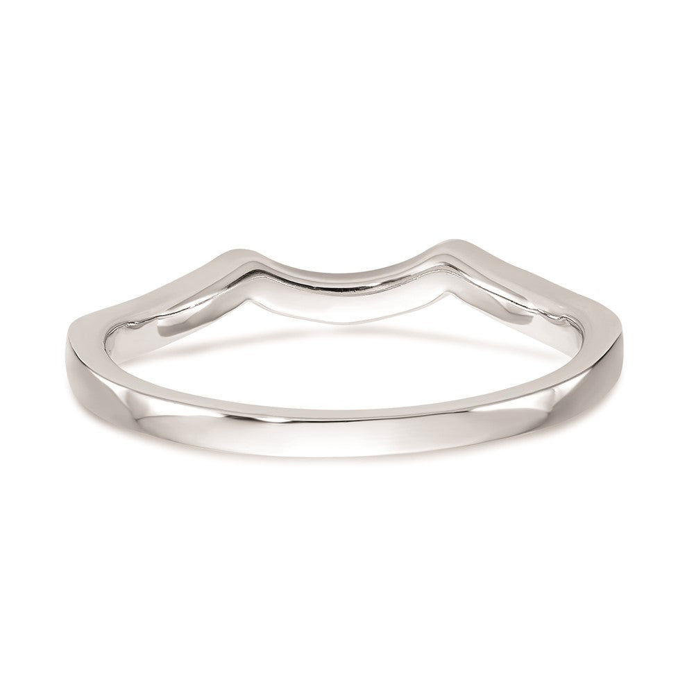 14K Weißgold Ehering mit natürlichen Diamanten