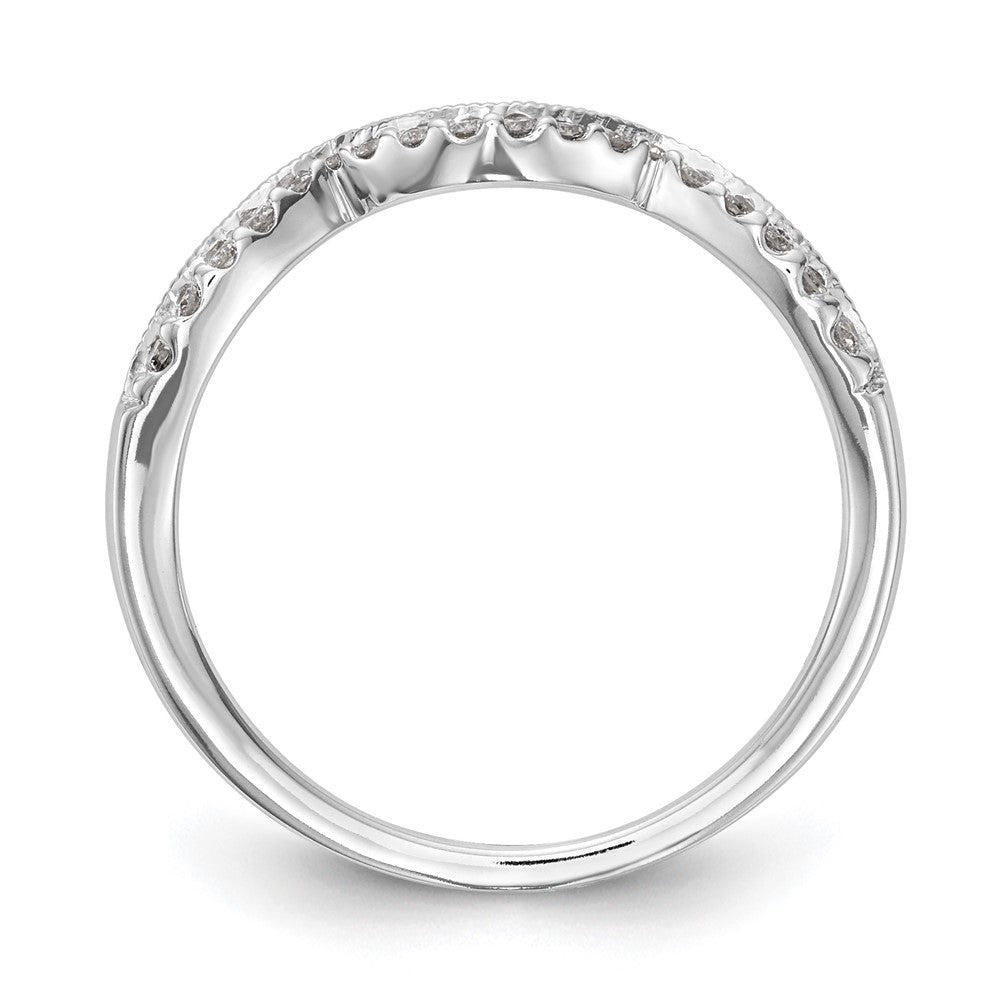 14K Weißgold Ehering mit 0,125 ct. laborgezüchtetem Diamant VS/SI+ G+