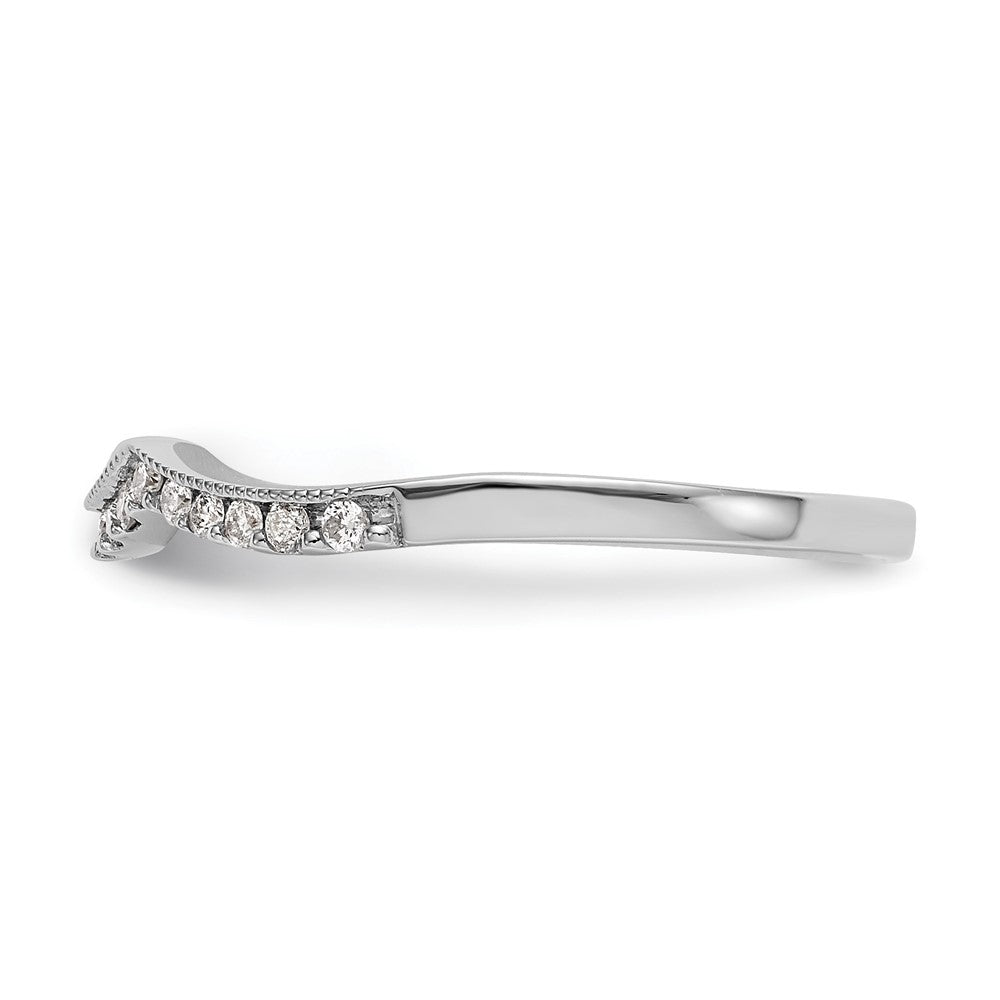 14K Weißgold Ehering mit 0,125 ct. laborgezüchtetem Diamant VS/SI+ G+