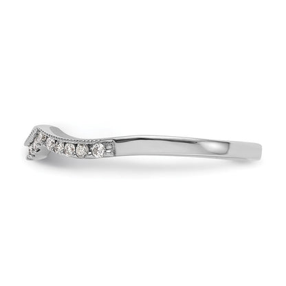 14K Weißgold Ehering mit 0,125 ct. laborgezüchtetem Diamant VS/SI+ G+