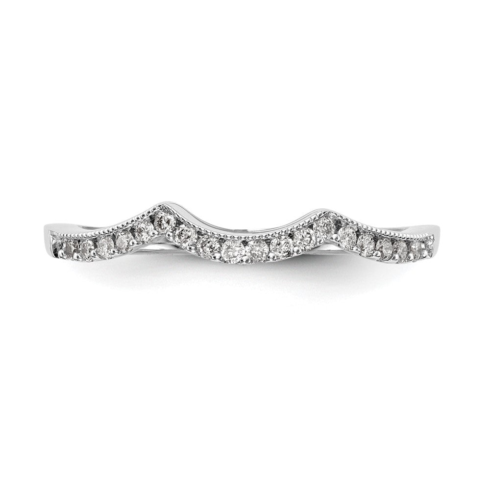 14K Weißgold Ehering mit 0,125 ct. laborgezüchtetem Diamant VS/SI+ G+