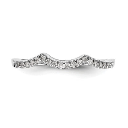 14K Weißgold Ehering mit 0,125 ct. laborgezüchtetem Diamant VS/SI+ G+