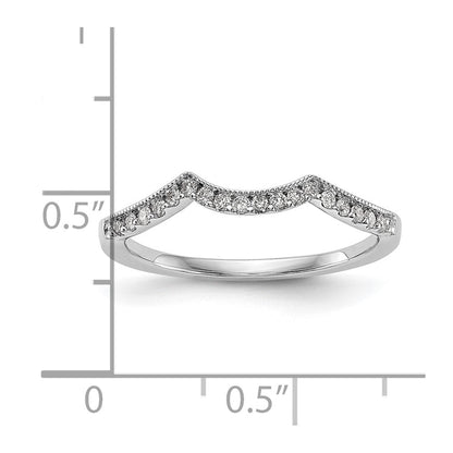 14K Weißgold Ehering mit 0,125 ct. laborgezüchtetem Diamant VS/SI+ G+