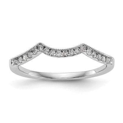 14K Weißgold Ehering mit 0,125 ct. laborgezüchtetem Diamant VS/SI+ G+