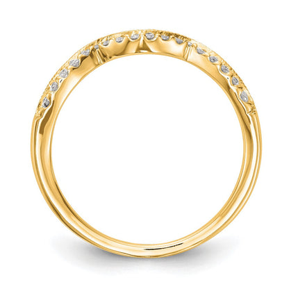 14K Gelbgold Diamant Ehering