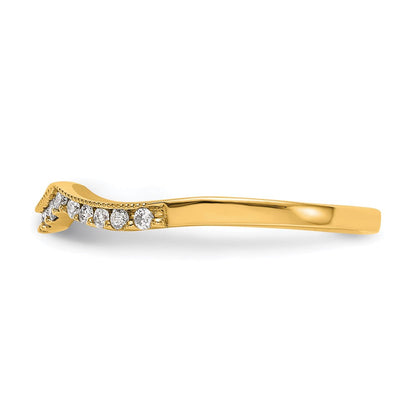 14K Gelbgold Diamant Ehering