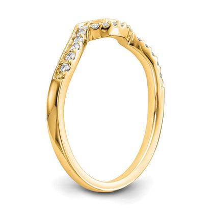 14K Gelbgold Diamant Ehering