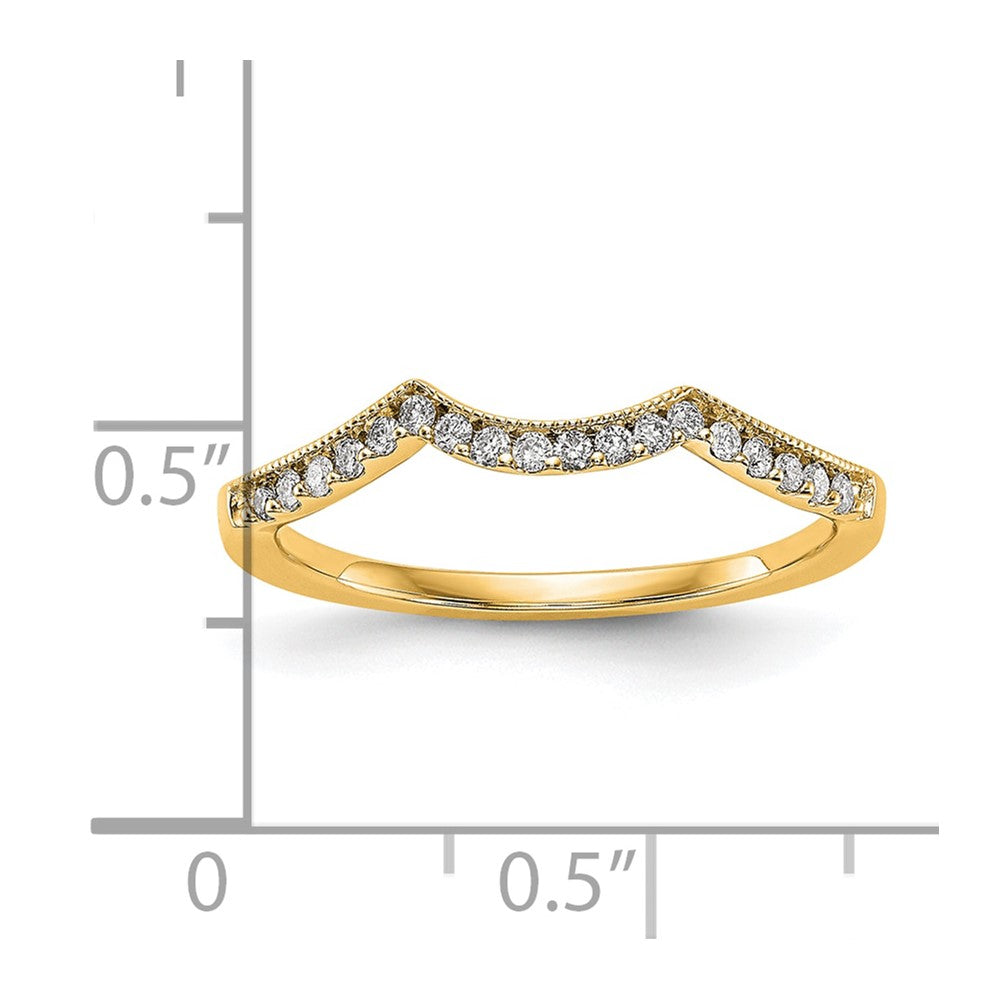 14K Gelbgold Diamant Ehering