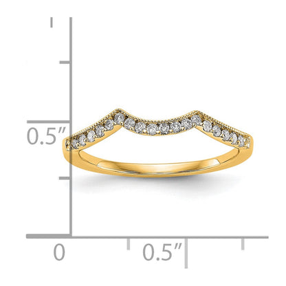 14K Gelbgold Diamant Ehering
