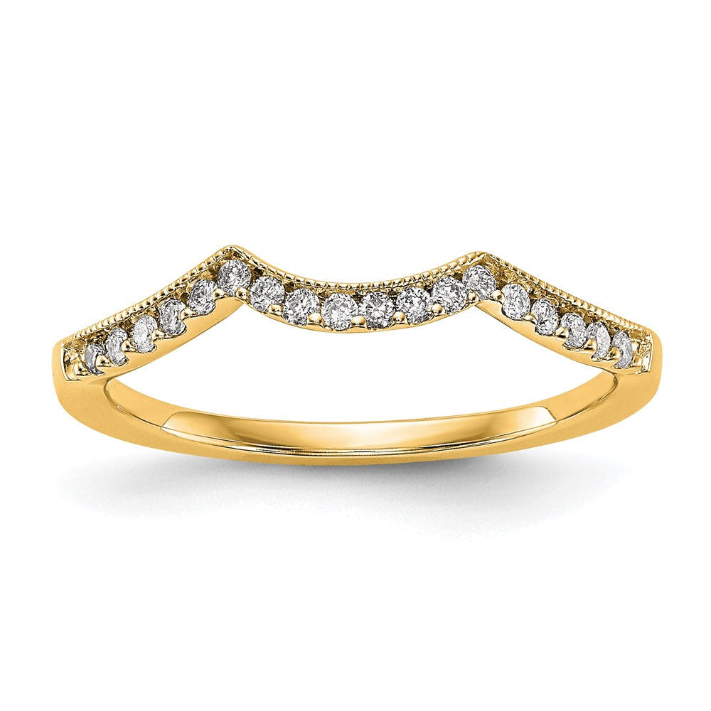 14K Gelbgold Diamant Ehering