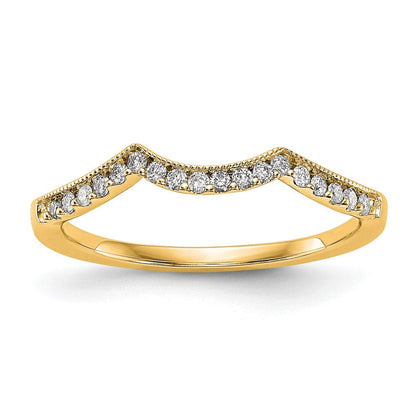 14K Gelbgold Diamant Ehering
