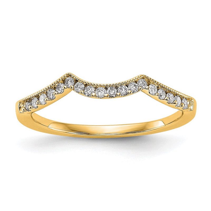 14K Gelbgold Diamant Ehering