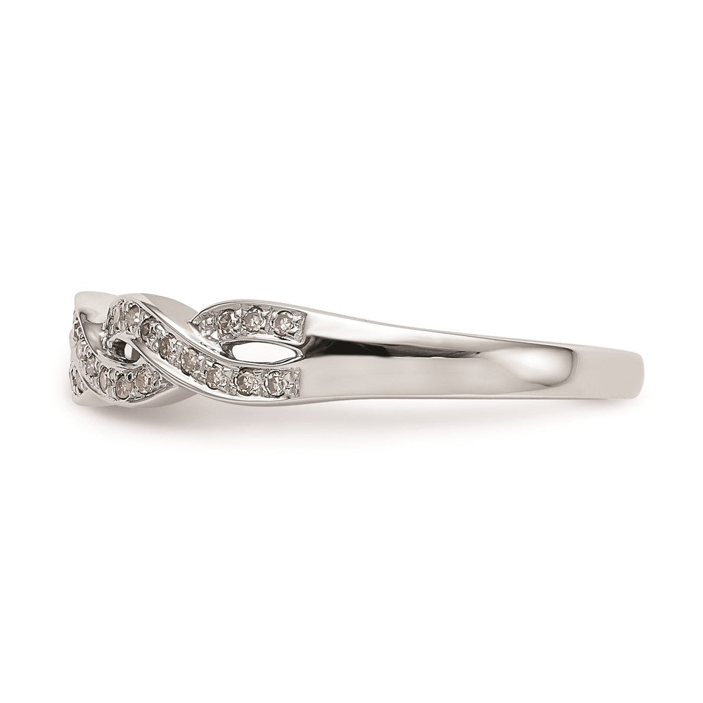 14K Weißgold Ehering mit natürlichen Diamanten