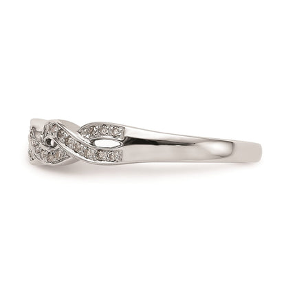 14K Weißgold Ehering mit natürlichen Diamanten