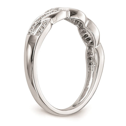 14K Weißgold Ehering mit natürlichen Diamanten