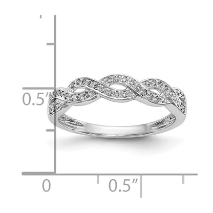 14K Weißgold Ehering mit natürlichen Diamanten