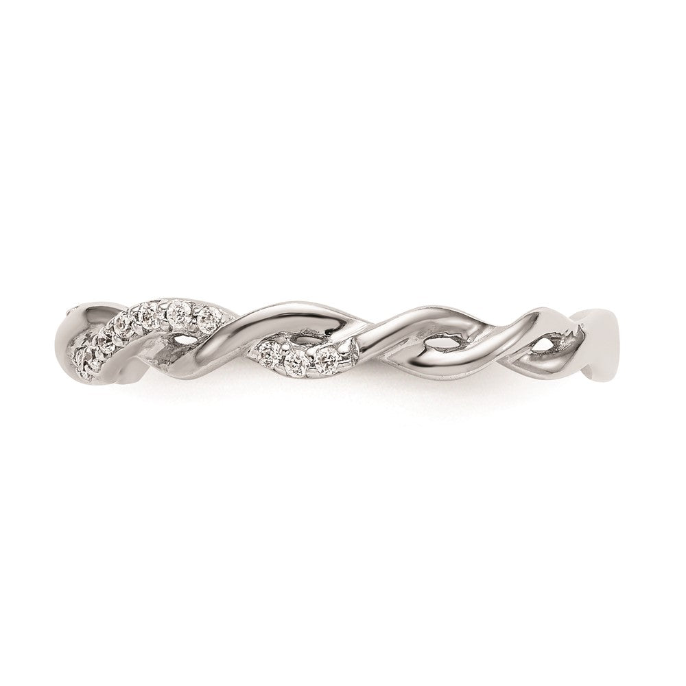 14K Weißgold Ehering mit natürlichen Diamanten