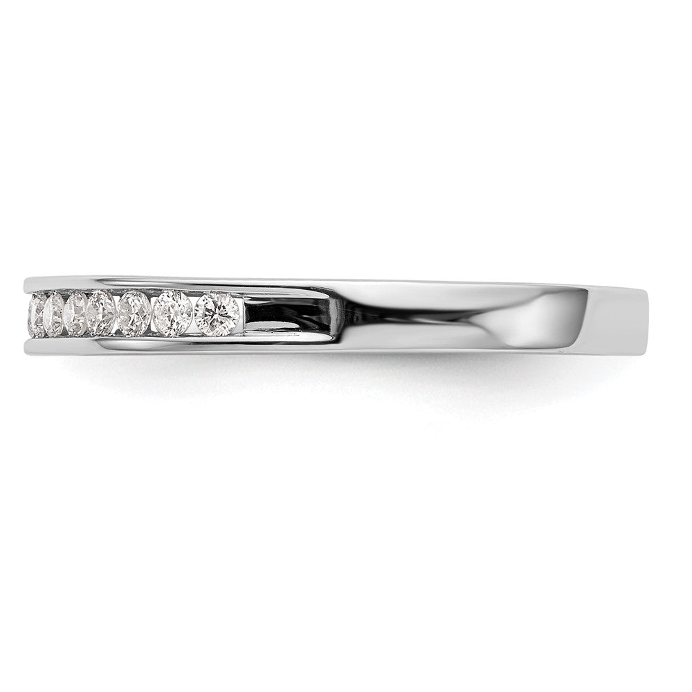 14K Weißgold Ehering mit natürlichen Diamanten