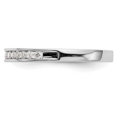 14K Weißgold Ehering mit natürlichen Diamanten