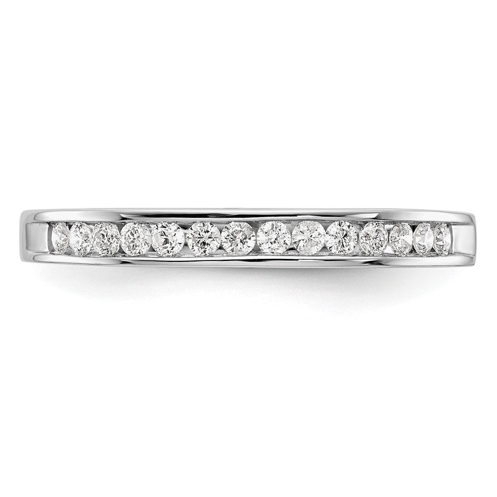 14K Weißgold Ehering mit natürlichen Diamanten