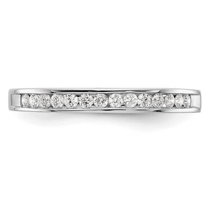 14K Weißgold Ehering mit natürlichen Diamanten