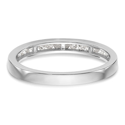 14K Weißgold Ehering mit natürlichen Diamanten
