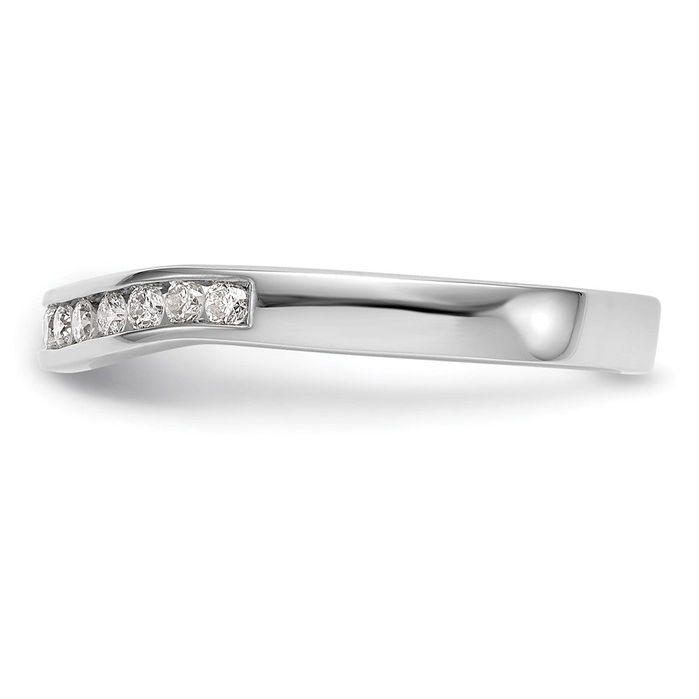 14K Weißgold Ehering mit im Labor gezüchteten Diamanten, VS/SI+ G+
