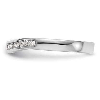 14K Weißgold Ehering mit im Labor gezüchteten Diamanten, VS/SI+ G+