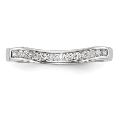 14K Weißgold Ehering mit im Labor gezüchteten Diamanten, VS/SI+ G+
