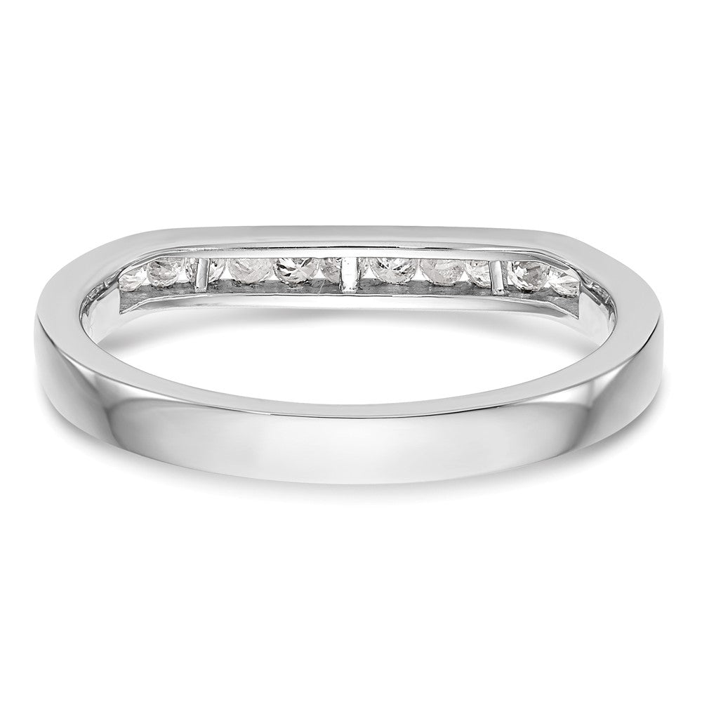 14K Weißgold Ehering mit im Labor gezüchteten Diamanten, VS/SI+ G+