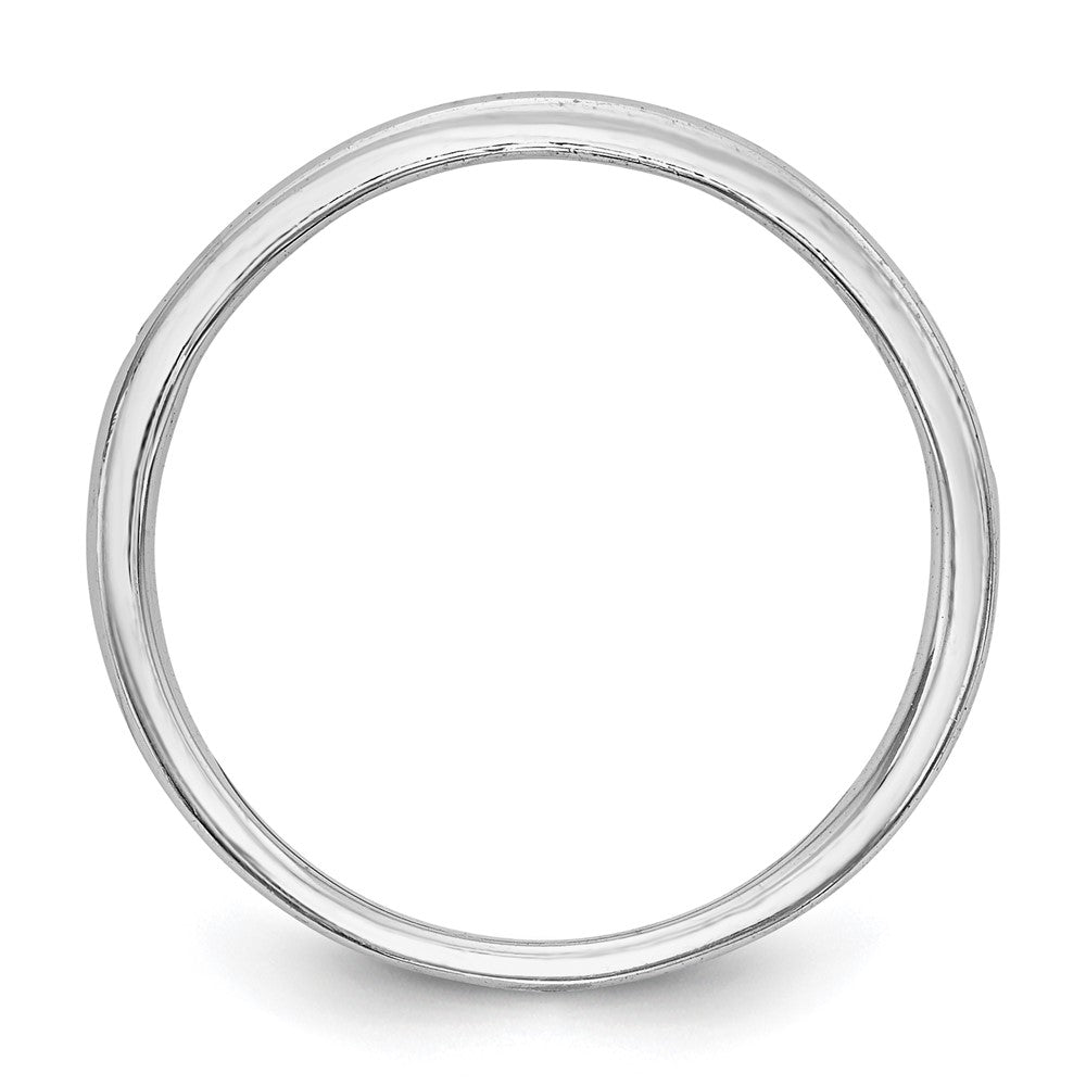 14K Weißgold Ehering mit natürlichen Diamanten