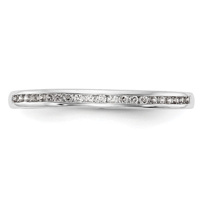 14K Weißgold Ehering mit natürlichen Diamanten