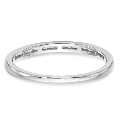 14K Weißgold Ehering mit natürlichen Diamanten