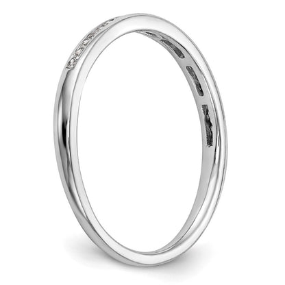 14K Weißgold Ehering mit natürlichen Diamanten