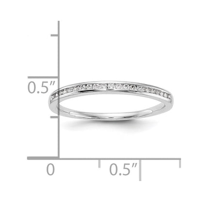 14K Weißgold Ehering mit natürlichen Diamanten